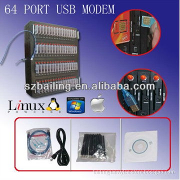 High Quality 64 Port GSM SMS Modem Pool Universal Quadband